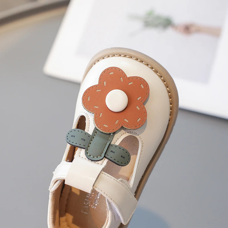 Baby Girls Spring Cartoon Pattern Princess Shoes Kids Sweet Hollow Breathable Casual Shoes Childrens Hundred Non-slip 21-30 250408