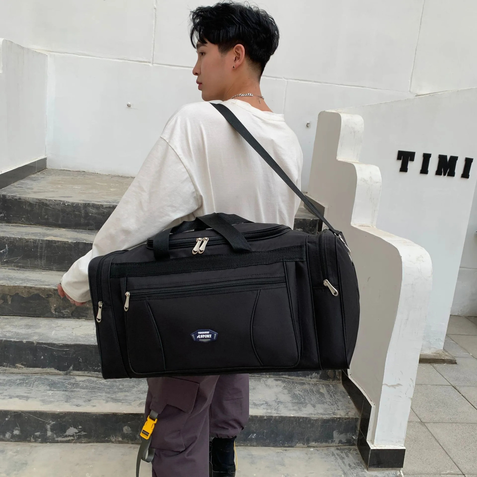 Oxford Waterproof Men Travel Bags Hand Luggage Big Bag Business Large Capacity Weekend Duffle Fitness y251030