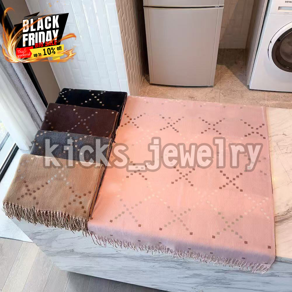 Designer scarf classic winter scarf, classic scarf shawl decorative and stylish classic women's cashmere long shawl scarf warm shawl comes with box winter gift