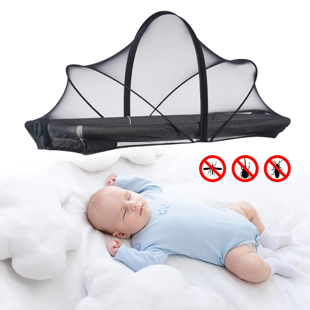 Baby mosquito net tent folding mosquito net Bassinet mosquito net cover used for baby crib to prevent cats/bugs 250408