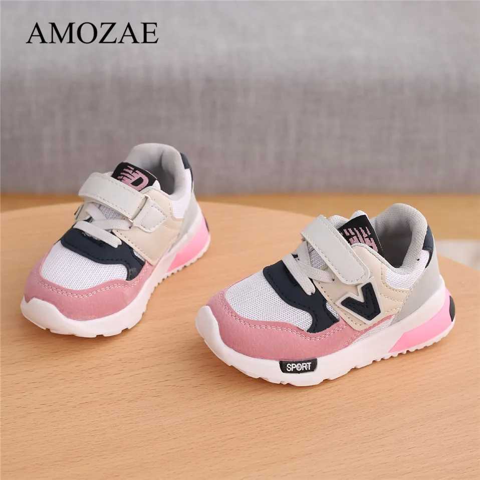 Spring and autumn childrens shoes baby boys and girls casual sports shoes breathable soft non slip running sports shoes size 21-30 W250407