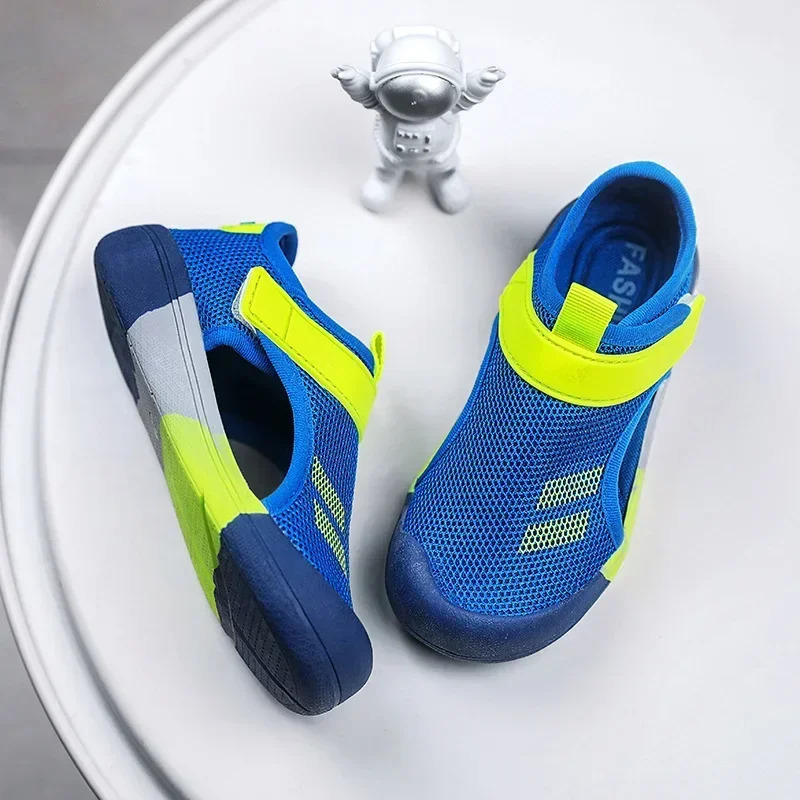 Children Casual Mesh Shoes Boys Beach Sandals Kids Lightweight Closed Toe Baby Sport Sandals for Girls Eu Size 23-36 250408