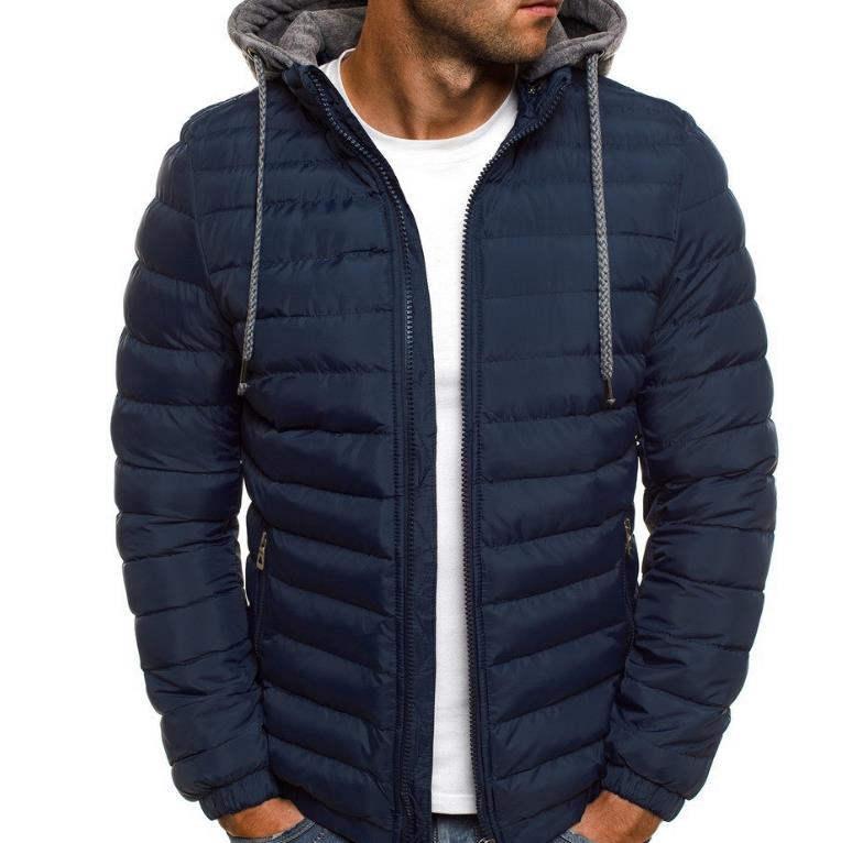 Winter hooded jacket mens warm street fashion casual outdoor Parka abrigo de plumon hombre 240822