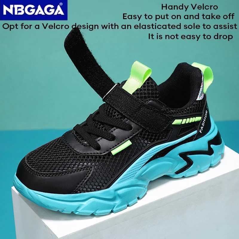 Lightweight childrens summer mesh breathable sports shoes non slip and comfortable childrens school walking and running shoes W250407
