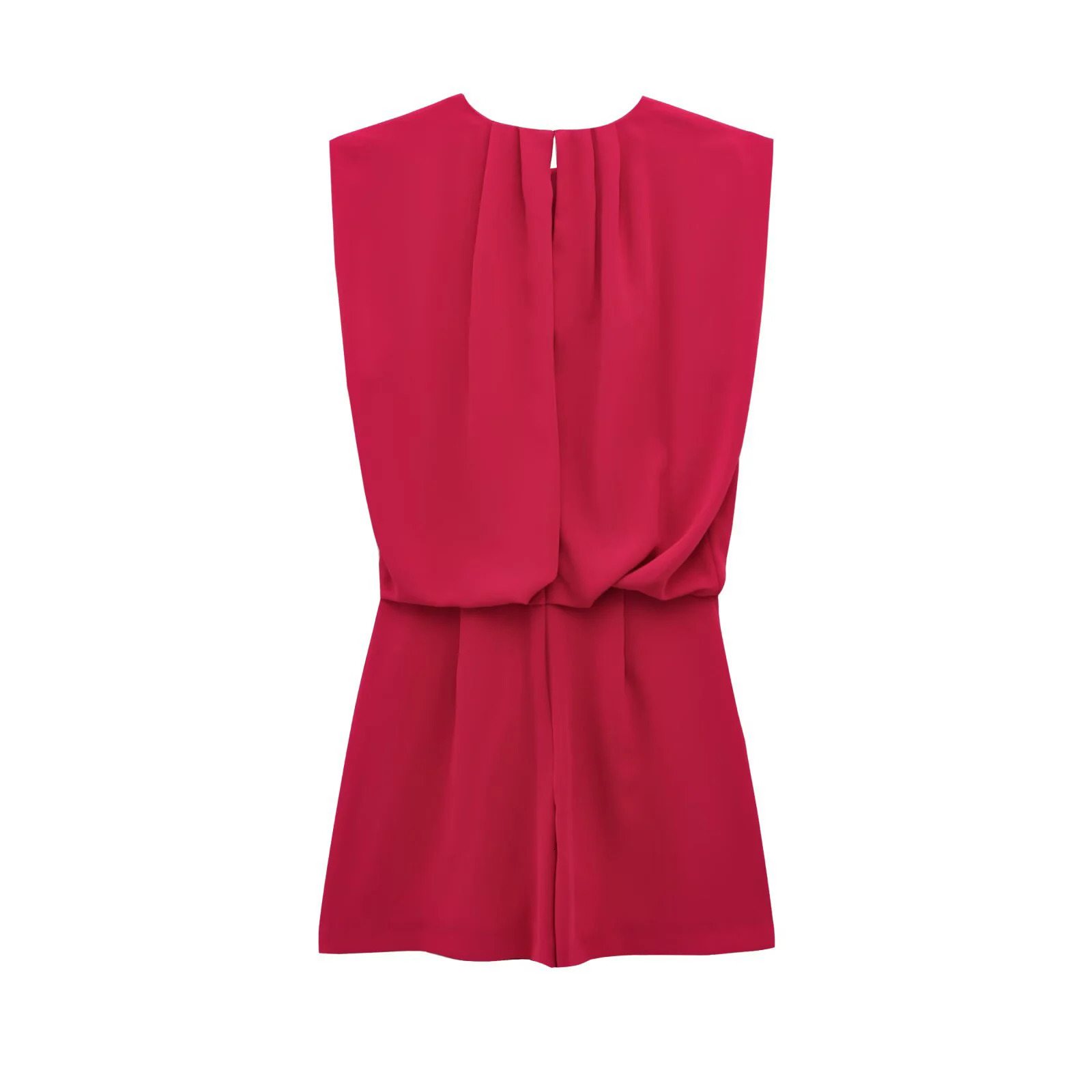 Womens summer product comfortable sexy simple sleeveless short sleeved jumpsuit 250407