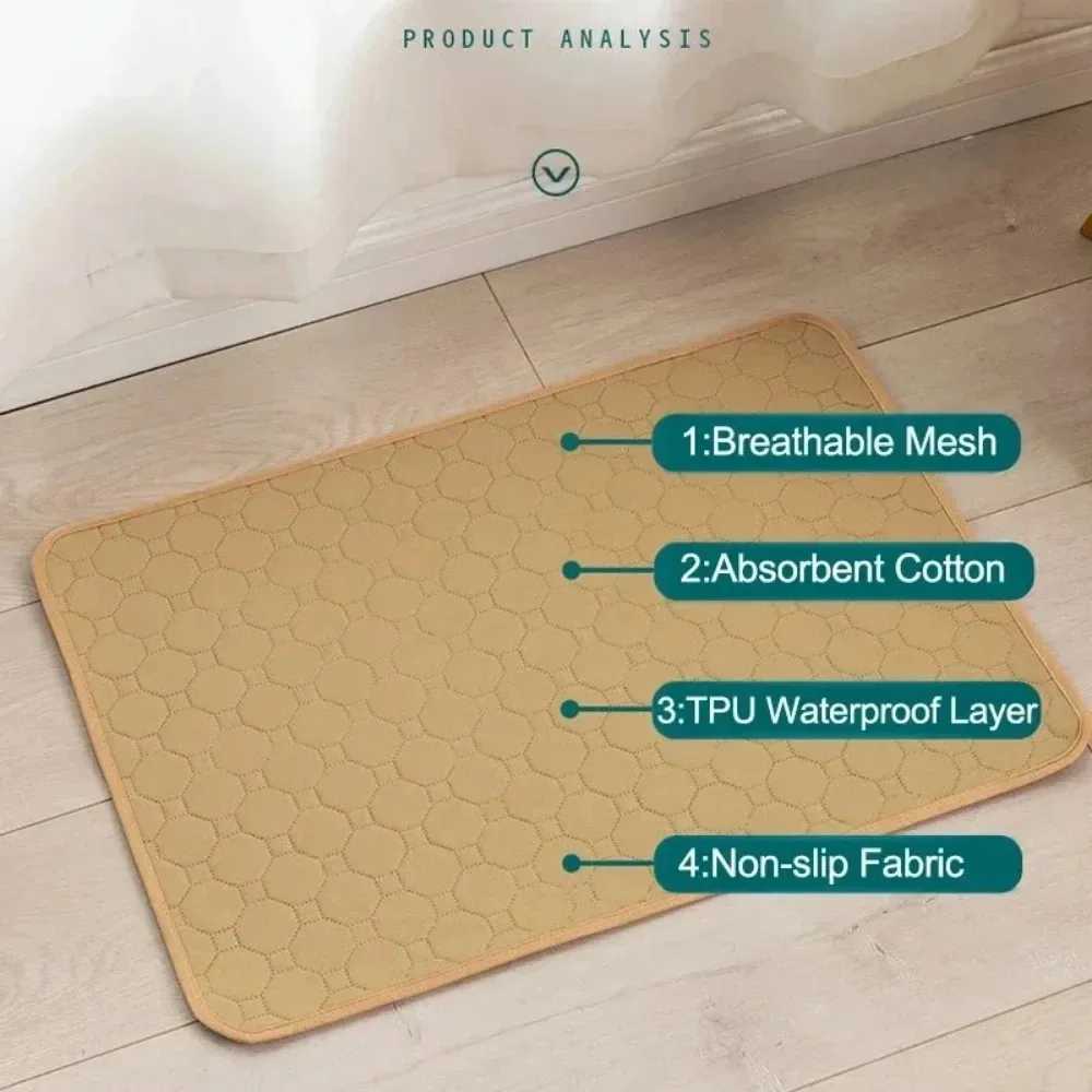 Reusable dog urine pads blankets dog urine pads absorbent diapers puppy training pads pet beds car seat covers pet supplies Y250407