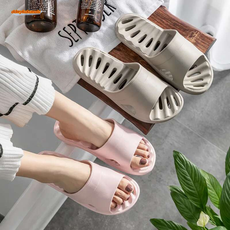 Comfort Women's Hole Cloud Eva Soft Slides Summer Beach Flip ps Women Shoes Non Slip Bathroom Home Slippers ddmykukumalu
