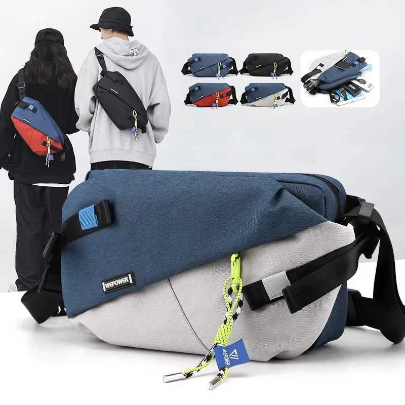 High quality nylon panel waist bag 2025 new unisex chest bag casual outdoor travel cross body bag mens Vasilit waist belt bag Z250407