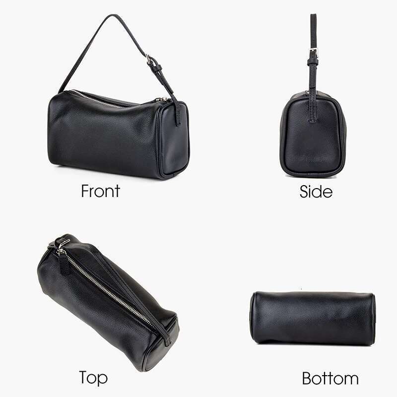 Donna-In Natural Cowhide Handbag For Women Genuine Full Grained Leather Top Handle Bag With Shoulder Strap Ing Sheepskin