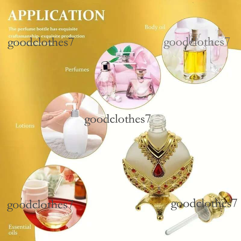 10ml 30ml Empty Arabian Gold Concentrated Perfume Dropper Bottle For Essential Oil Valentines Ladies Gifts
