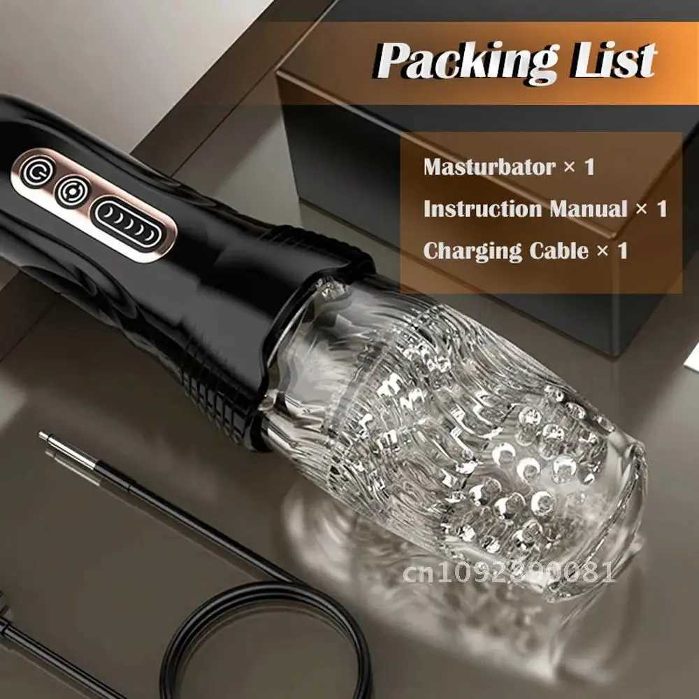 Male sex toy Mane Dildo electric piston rotation oral vaginal oral sex automatic suction cup real vibrator cup masturbation maleW250408