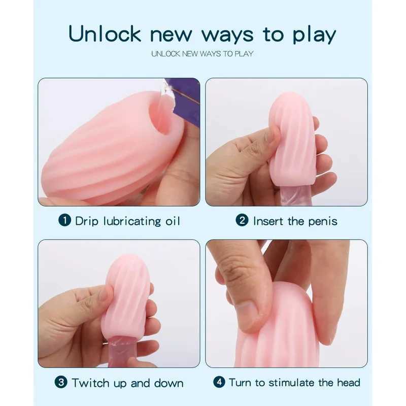 Mini Dual Channel Male Masturbation Cup Real Vaginal Anal Soft Tight Cat Sex Adult Sex ToyXJ250408
