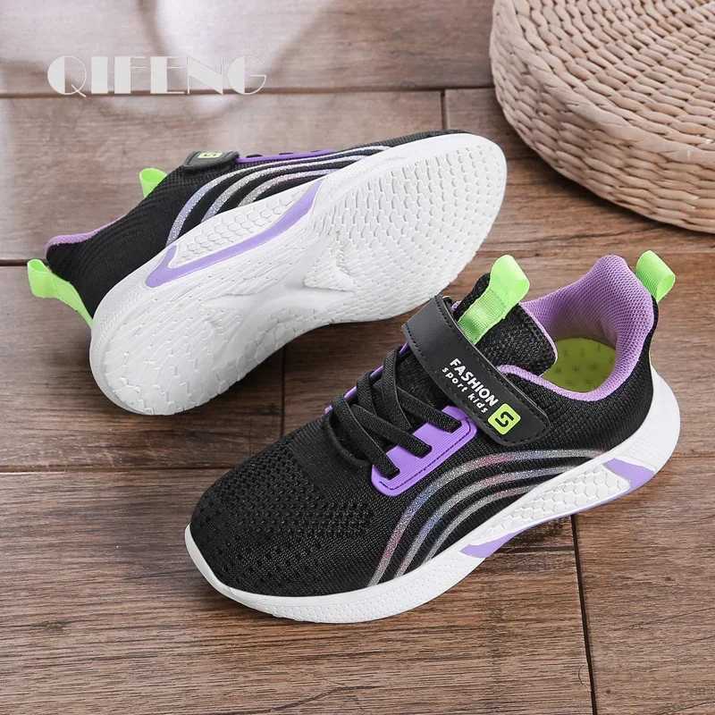 Cute girls casual shoes white mesh sports shoes students summer socks fashionable childrens sports shoes Tenis running autumn W250407