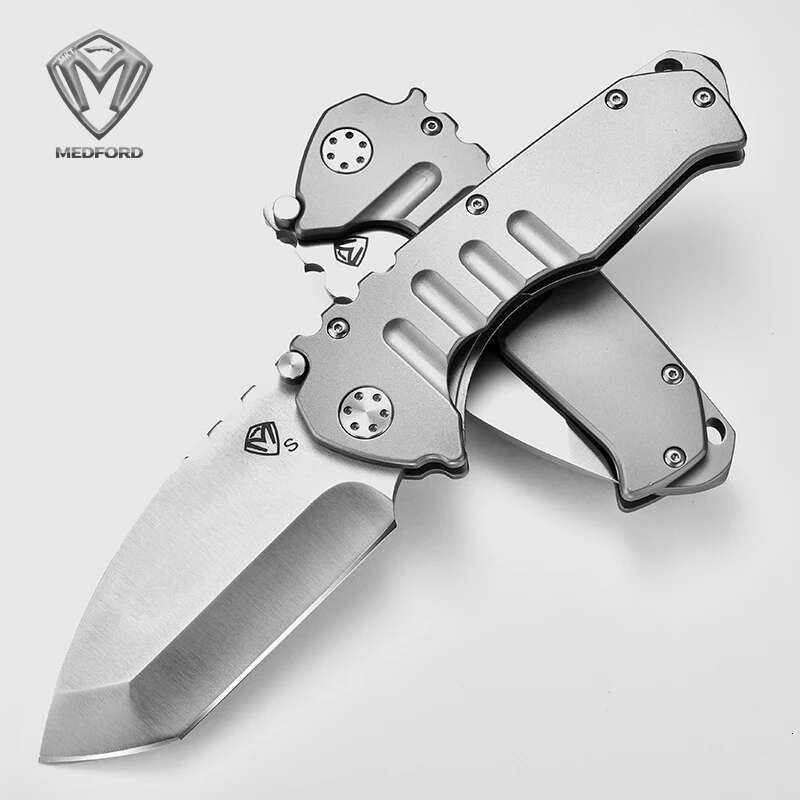 Medford-D2 Steel Heavy Duty Folding Wilderness Camping Hunting Self-Defense Emergency Rescue Tool S Fruit Knife