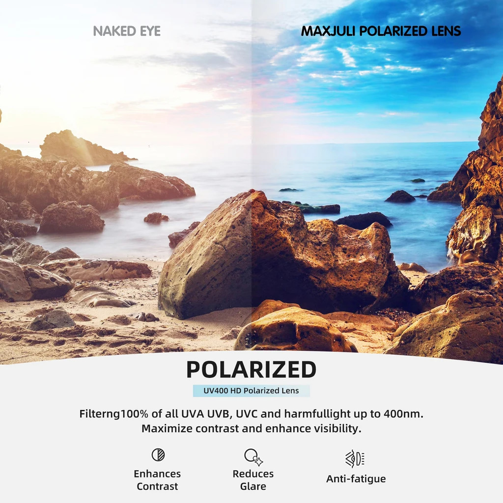 MAXJULI 158MM Polarized Super Large Sunglasses Suitable for Women with Big Head UV 400 Protective Sunglasses 8125 250402