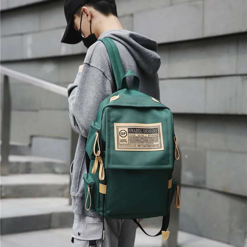 Backpack Men s Simple Large Capacity Travel Computer Bag Women s Junior High School Student Schoolbag For Commuting Use Mw