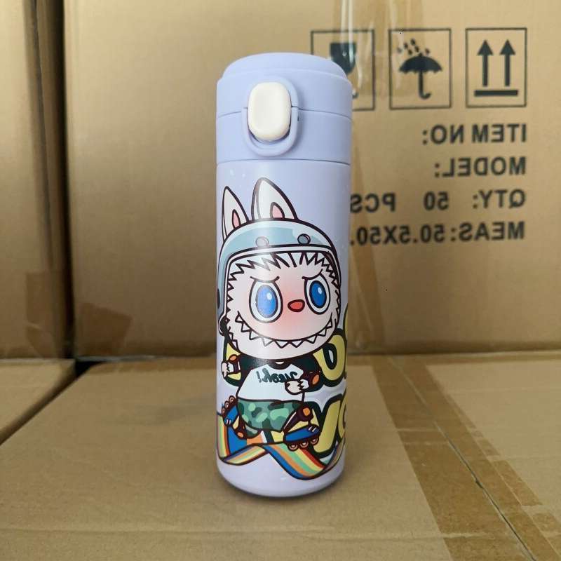 304 Cute Labubu vacuum cup insulated mug Pea Stainless Steel Insulated Student Lightweight Drinking Cartoon Large Capacity Bouncing Cup dh911125171 fe