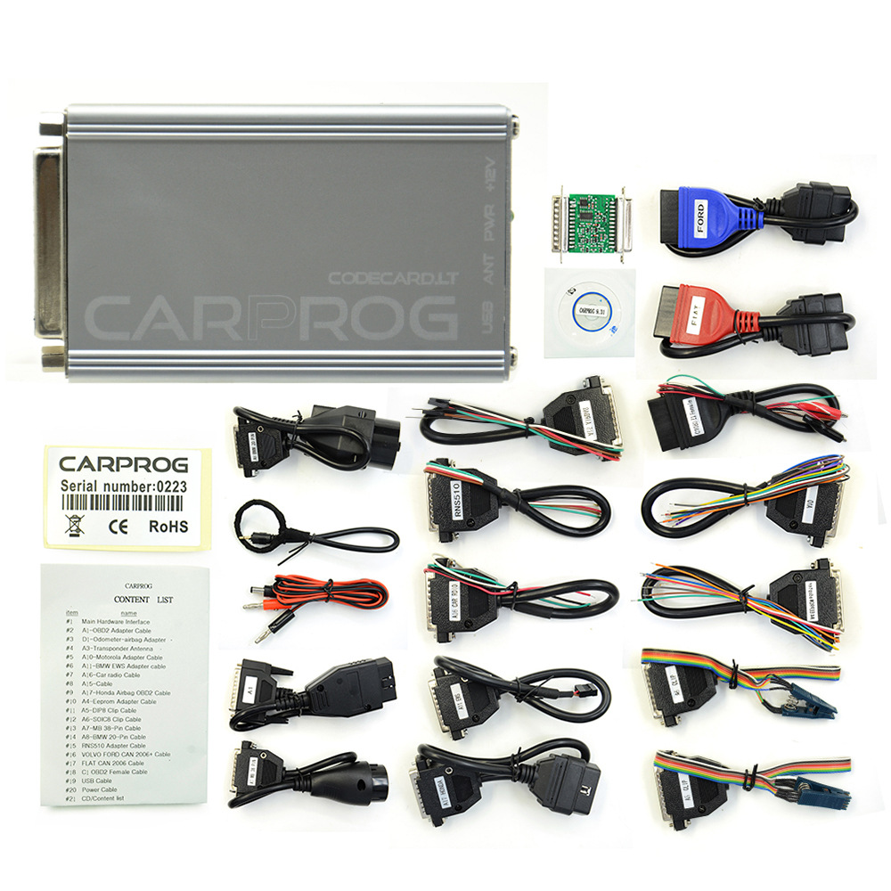 CARROG FULL V10.93 Automotive ECU Programmer With 21 Adapters
