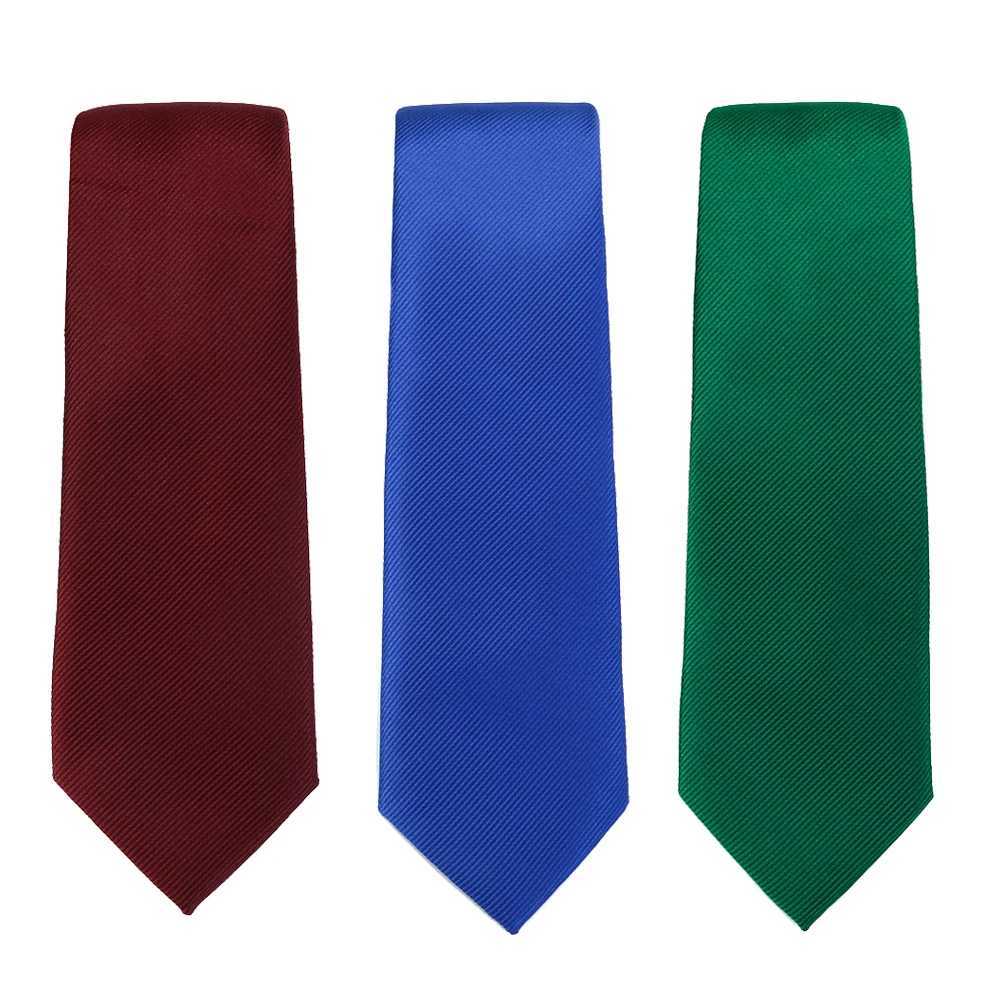 Solid Tie 7.5cm Necktie For Men Fashion Wedding Ties Slim Blue Gray Classic Neckties Men Business Jacquard Woven Classic Gravats X250407