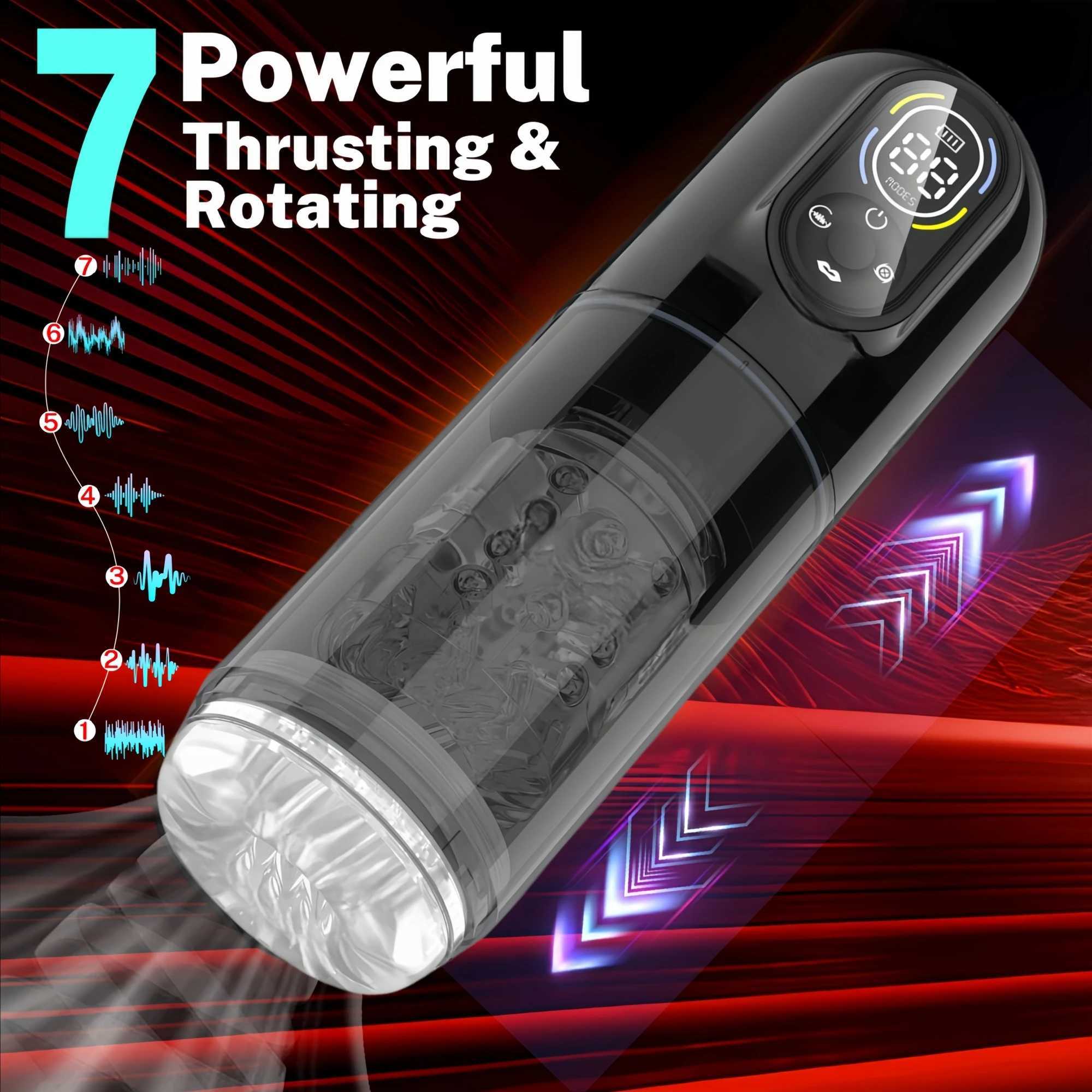 Automatic Male Masturbator Male Sex Toy Penis Pump Sucking Vibration Stimulation Function Pocket Vulvar Male StrokeW250408