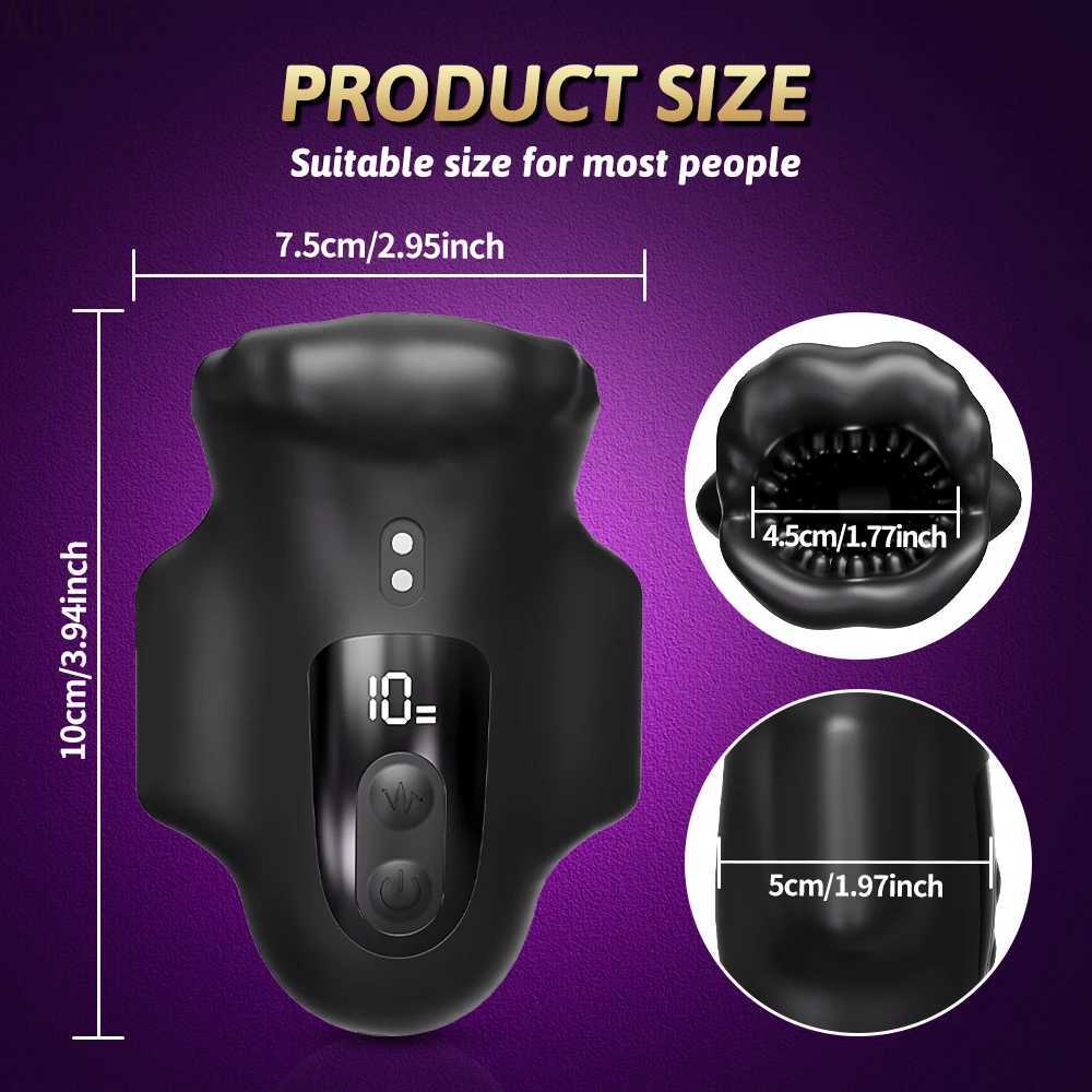 Penis Glans Penis Training Vibrator Male Masturbation Stimulator Massager Vibration Sex ToyXJ250408