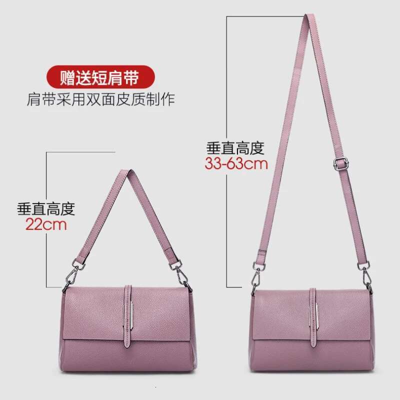 Genuine Crossbody Bag For Women's Versatile Commuting, Cowhide Shoulder Bag, High-Quality Soft Leather Small Handbag