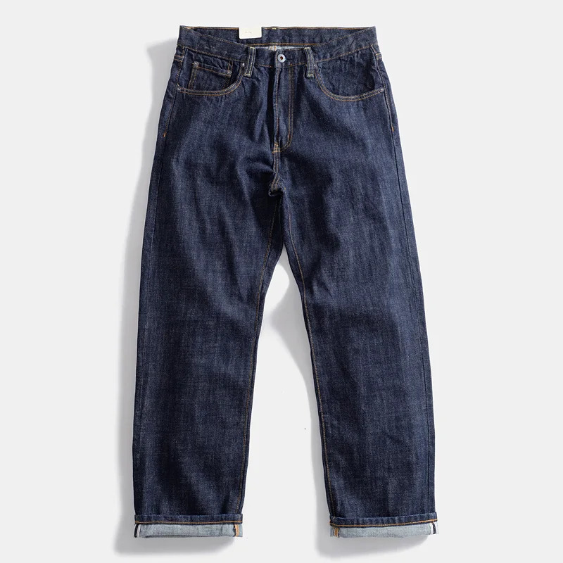 16oz heavy-duty red -selling denim mens jeans high-quality loose straight pants one wash autumn casual 100% cotton Y2K 502 250401