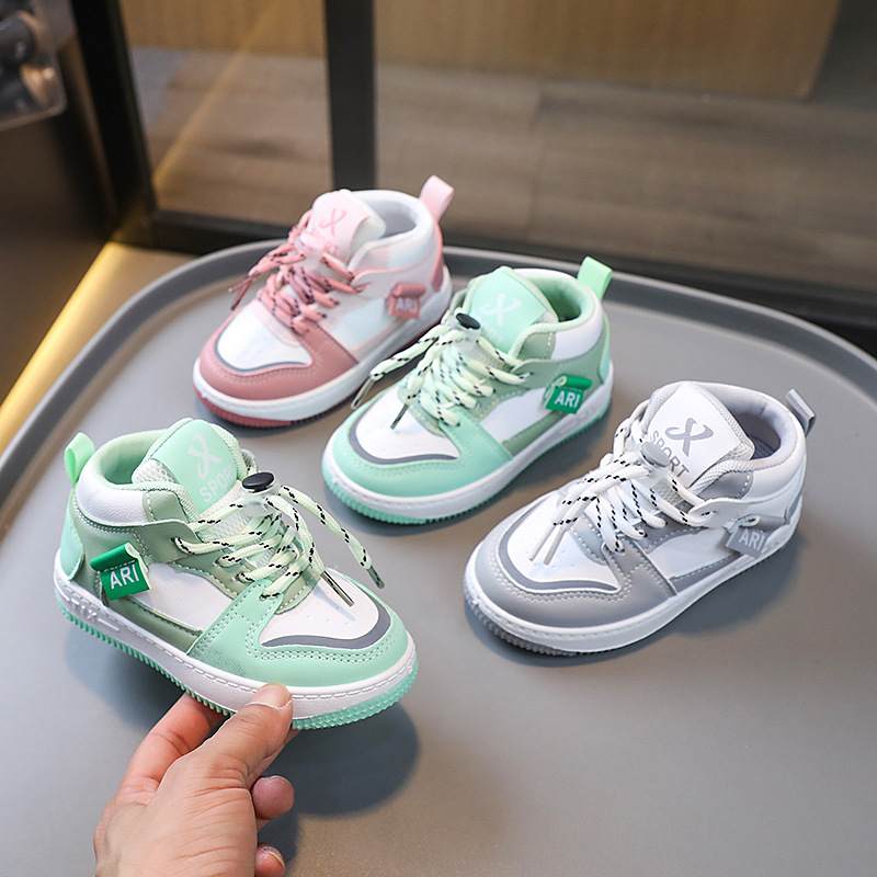 High Top Kids Sneakers Anti-slip Boys Youth Basketball Walkfashion Girls Toddlers Sports Running Shoes Size 21 - 32 dh1922389