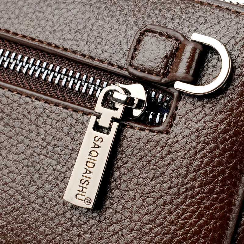 New Mens Long Business Wallet PU Leather Zipper Handbag Mobile Bag Money Organizer Fashionable Casual Clutch for Men H2511071