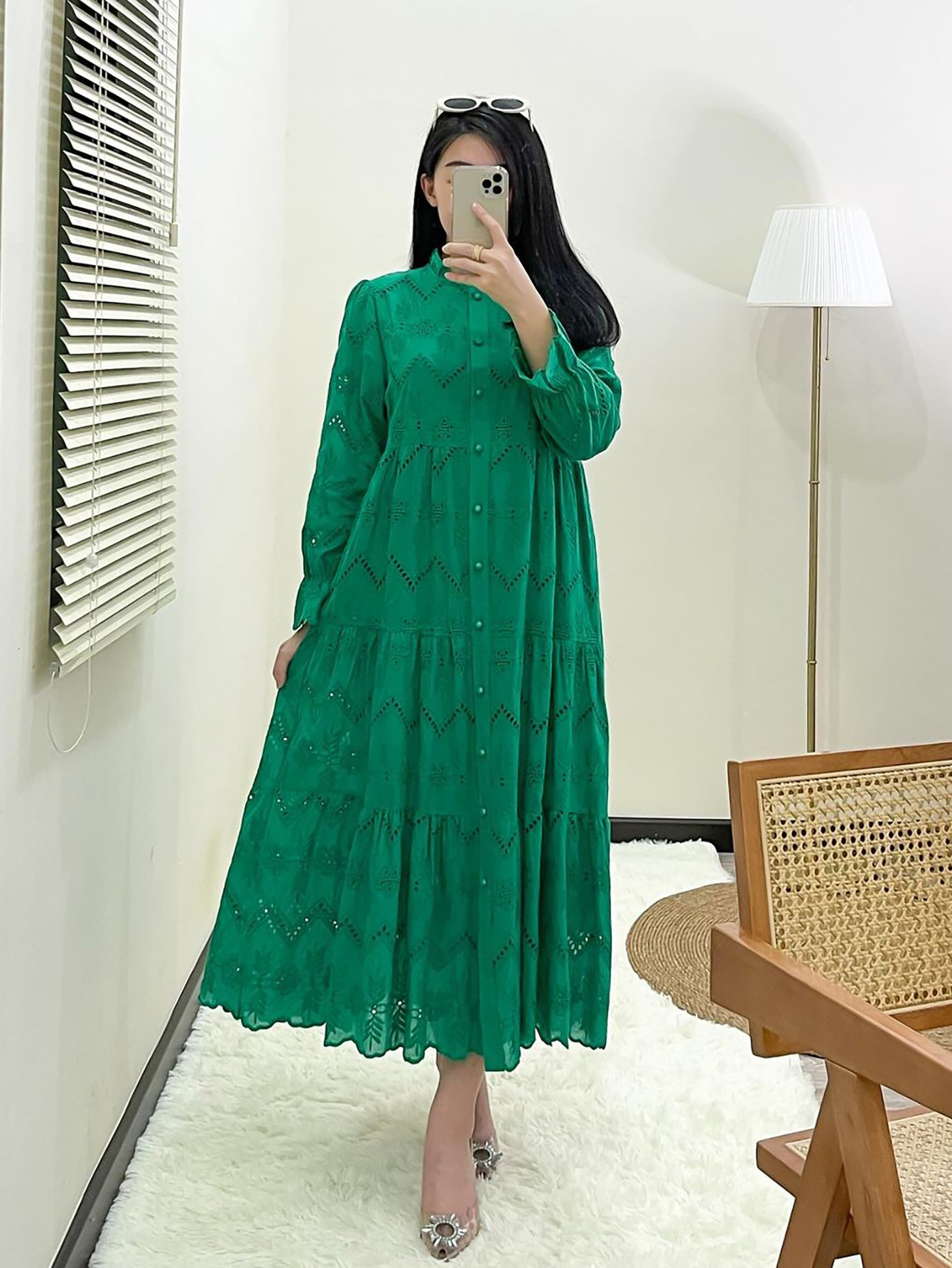 M Color Into Shoppe Muslim Women S TK Embroidered Lace Dress