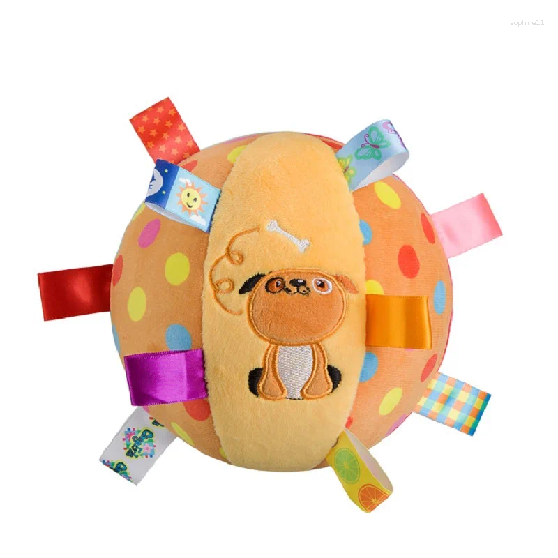 Update Plush Dog Vocal Toy Ball Funny Interactive Pet Toys With Bells Cleaning Tooth Chew For Small Large Dogs Cats Puppy Plaything