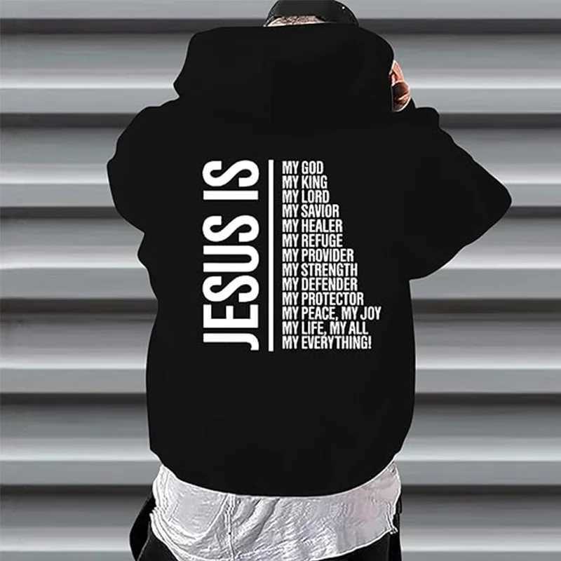 Jesus is my everything my God my Lord my Savior Christian mens hoodie W250408