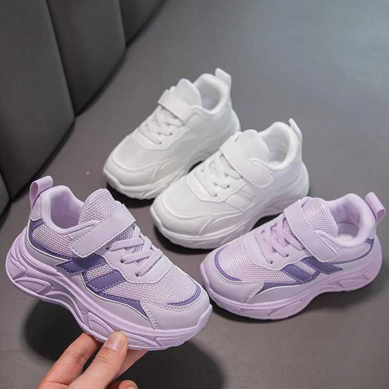 White childrens shoes for boys and girls fashionable childrens casual shoes anti slip sports shoes summer school running shoes W250407