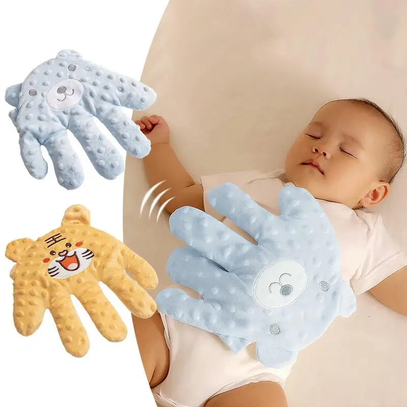 Baby Patter For Sleep Remote Control Baby Soothing Palm Baby Sleep Patting Toy Soft Electric Baby Hand Pillow Baby Sleep Soother 250407