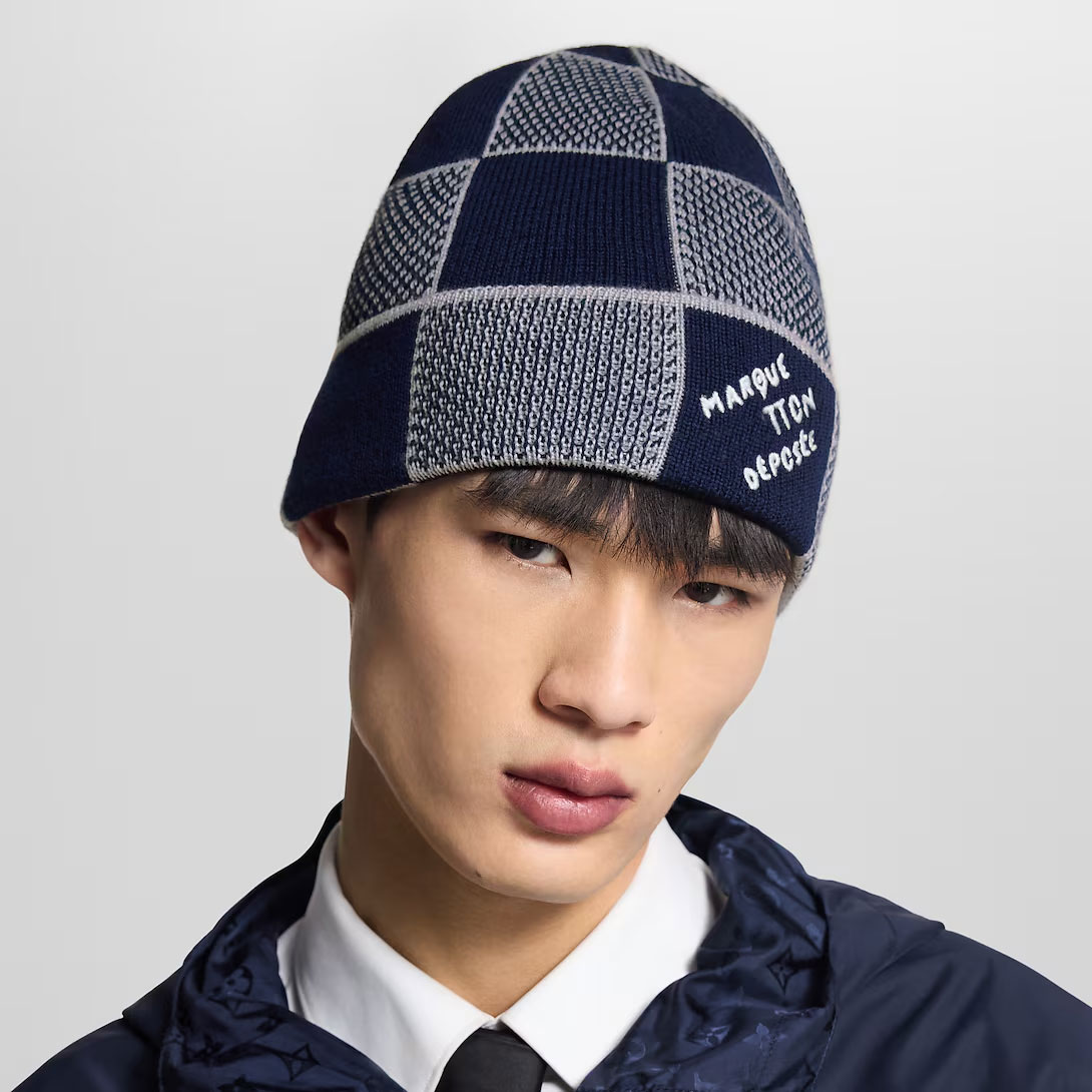 High-quality Damier Heritage Beanie V official version M90842/M92736/M92737 Hat Luxury Beanie And Scarf 8.7 x 7.9 inches Wool Knit Hat for Men and Women