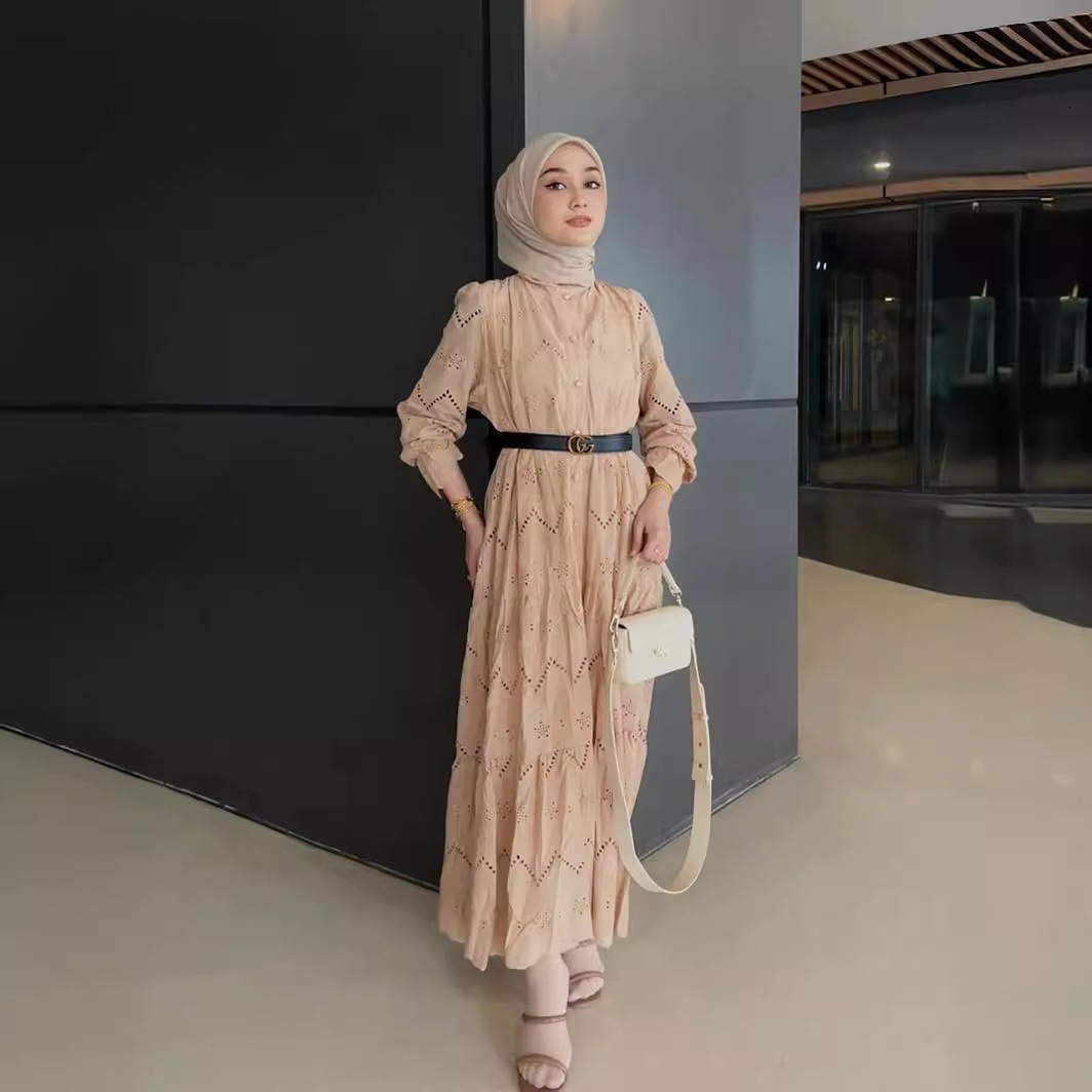 M Color Into Shoppe Muslim Women S TK Embroidered Lace Dress