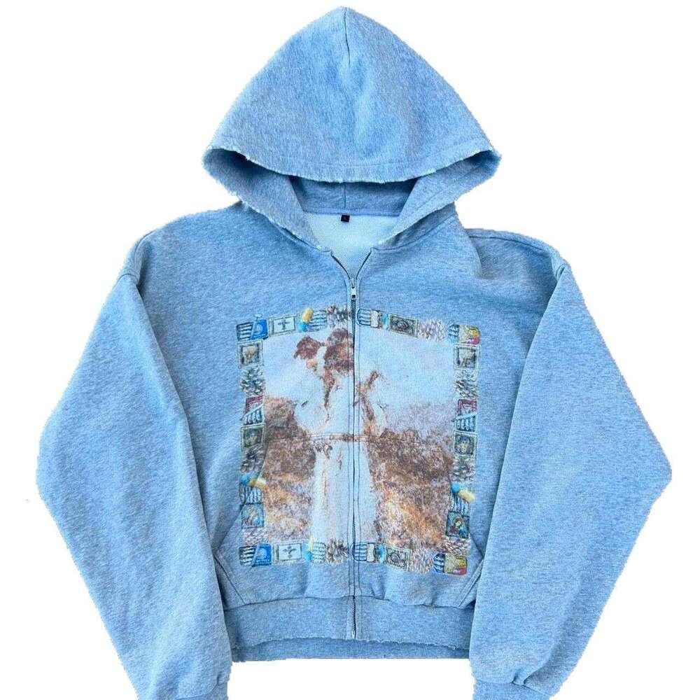 American style new fashionable 3D printed men's and women's casual pullover Catholic loose hoodie sweatshirt