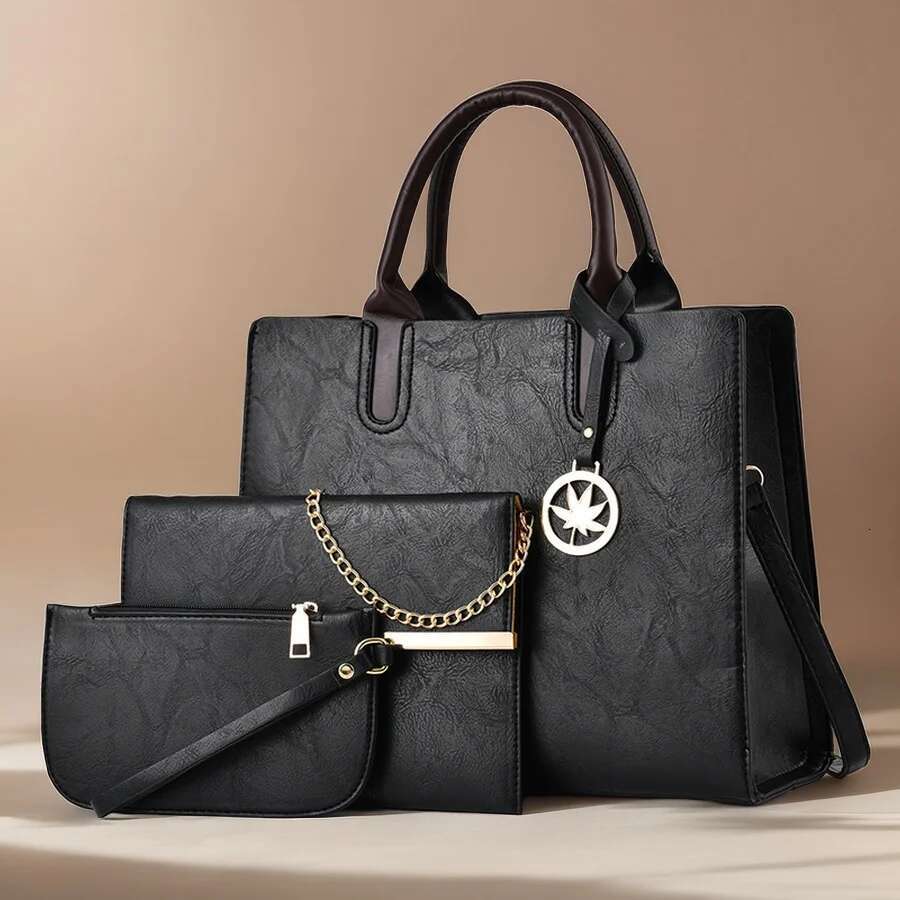 Three-Piece Set Of Women's Women's Shoulder Handbags Bag For 2025 Female Designer Casual Fashion Bags