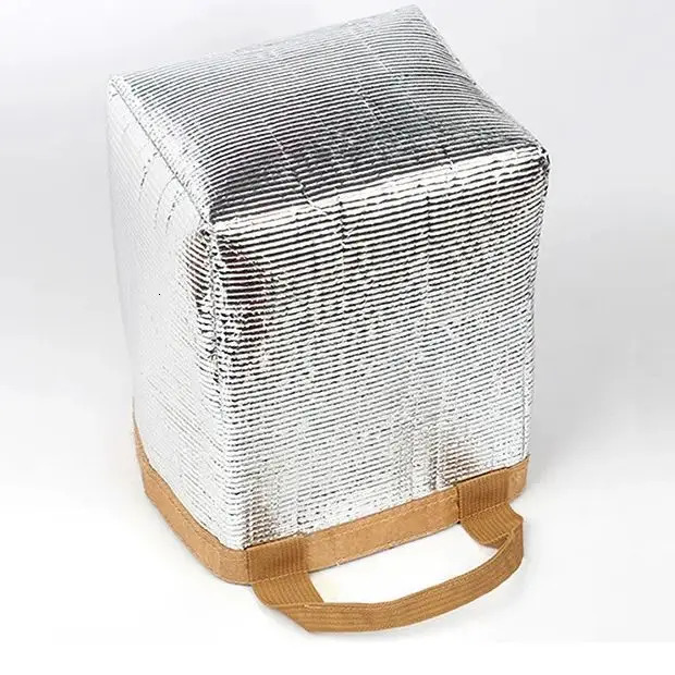 Paper lunch bag waterproof insulation length and thickness aluminum foil Japanese handbag office staff students 250401