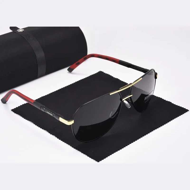 AORON Mens Polarized Sunglasses Classic Pilot Sunglasses Anti reflective Coating Lens Alloy Frame Driving Sunglasses W250408