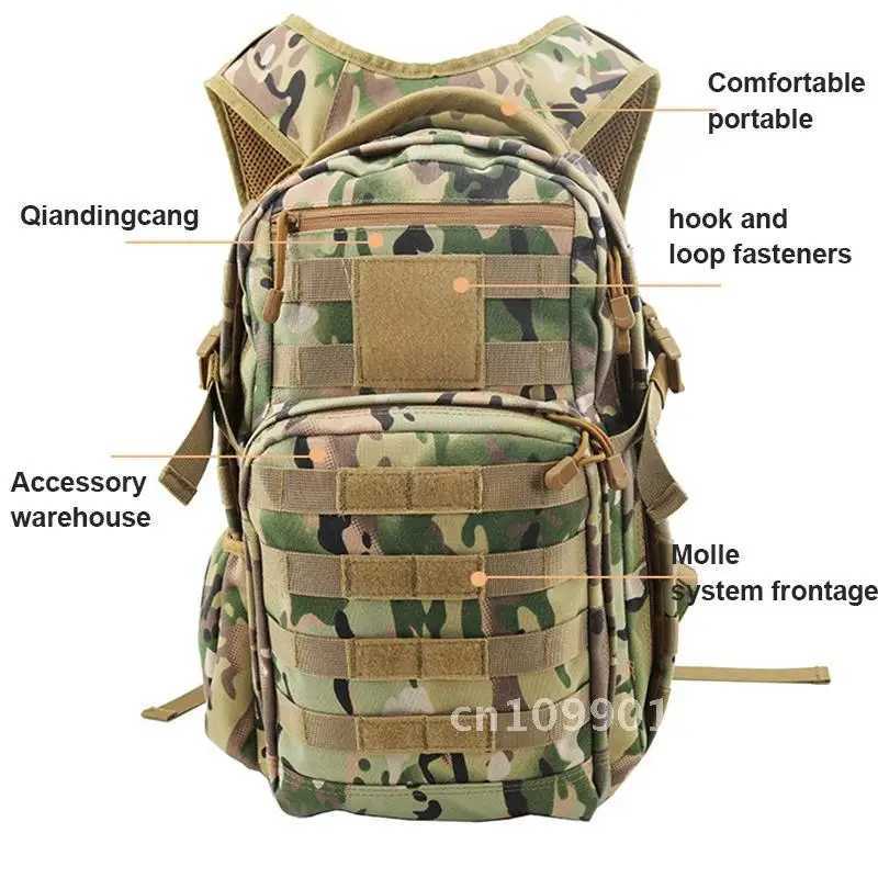 Hunting Hiking Camping Bag Mountaineering Backpack Large Outdoor Capacity Tactical Equipment Pack Assault Action BackpacksC250407
