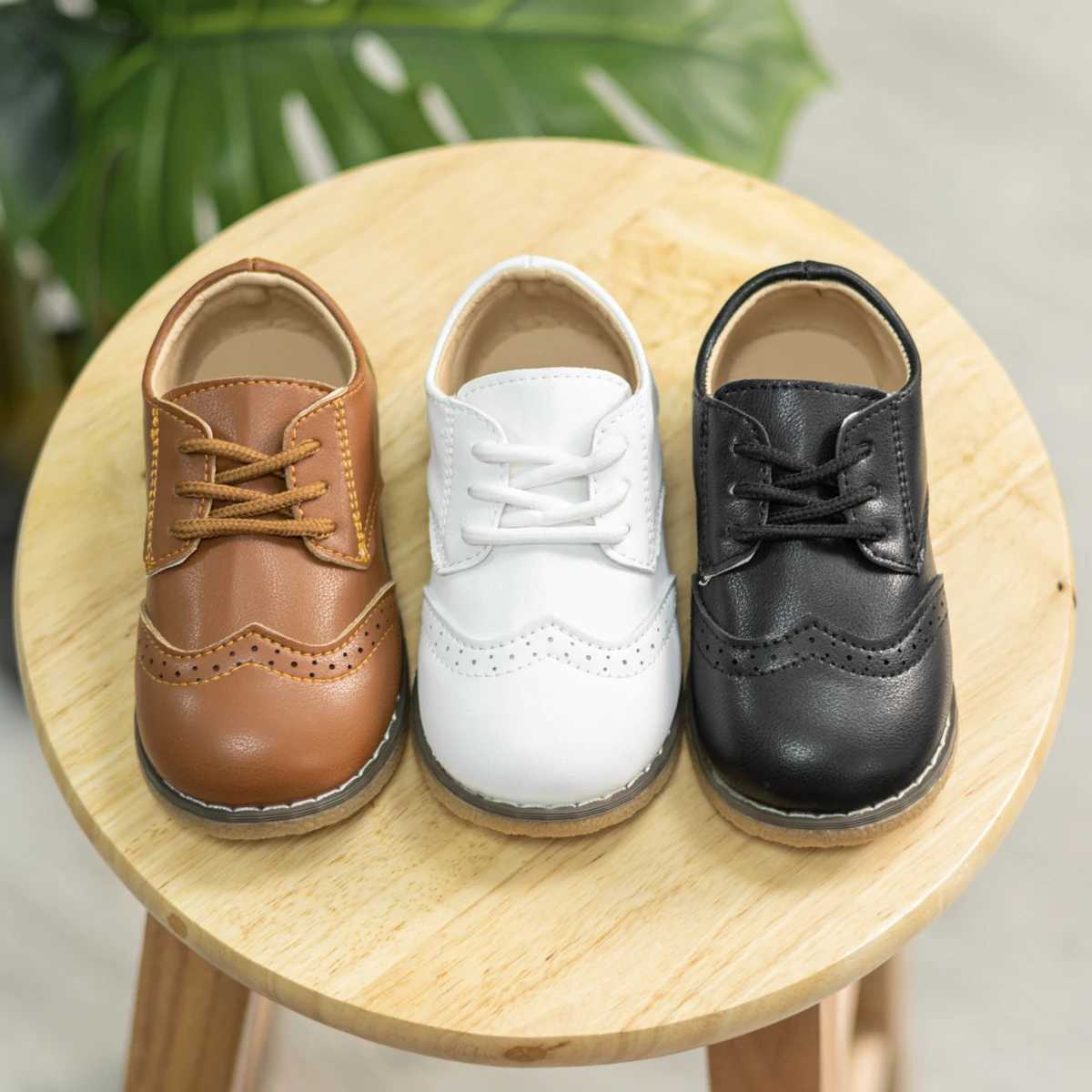 KIDSUN Fashion Childrens Shoes for Girls Lace PU Leather Shoes for Girls Multi Color Casual Baby Shoes Princess Childrens Shoes W250407