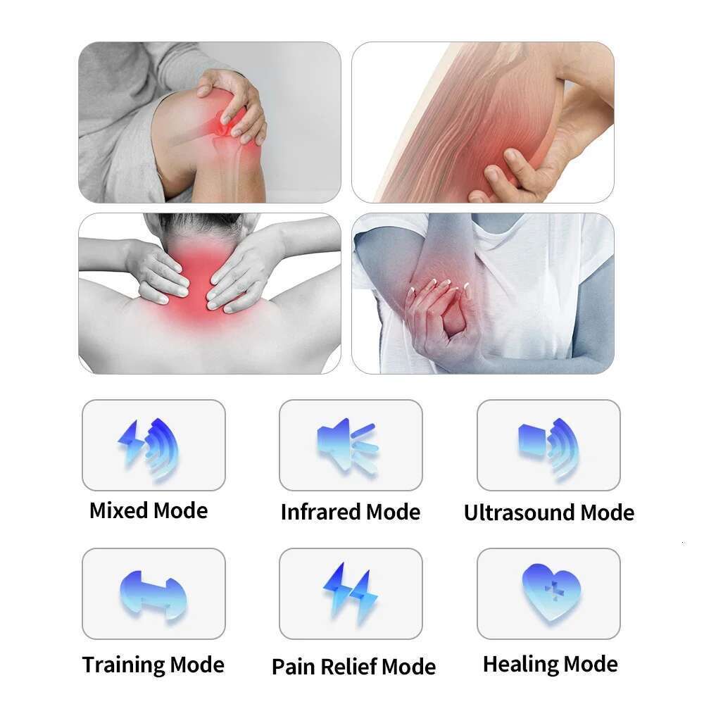 Professional Ultrasound &Tens Device Effective Muscle And Red&Infrared Light Therapy For Pain Relief
