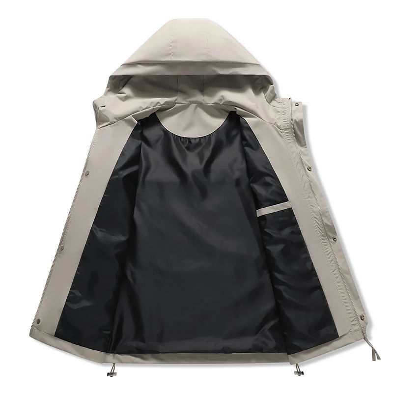 Mens and womens raincoats lightweight waterproof jackets hooded mountain windproof outdoor sports hiking casual 250407