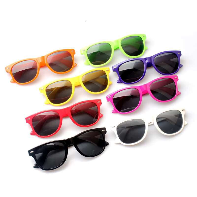 Custom Rainbow Color Plastic Shades Women Uv 400 Unisex Sports Sunglasses