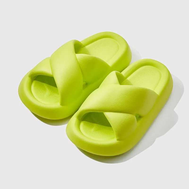 Womens home slider indoor shoes womens comfort softness flat flip cover summer outdoor beach slider candy color thick soled sliderXJ250407