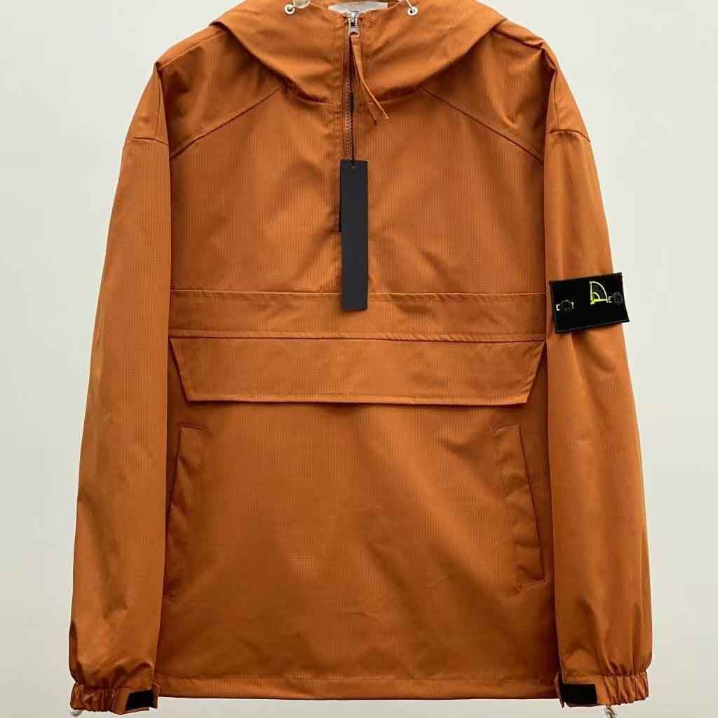 Topstoney Windbreaker Mens Womens Couple Designer Techwear Stone Jacket Islanda Half Zipper Overshirt Waterproof Windproof Spring And Autumn Lightweight Coat 31