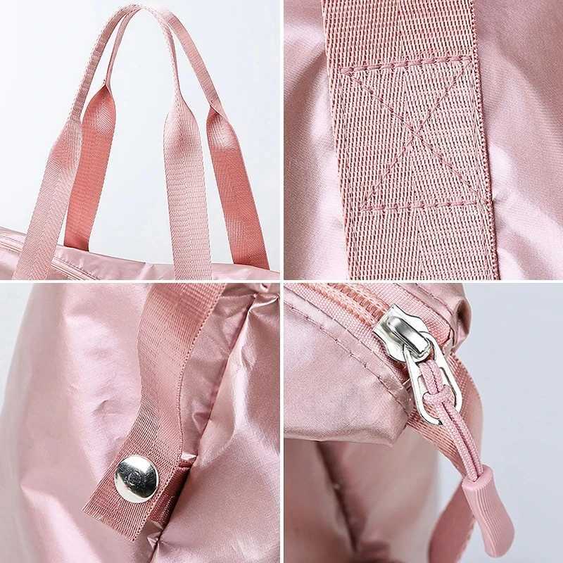 2024 Pink Sports Bag Womens Fitness Gym Handbag Waterproof Yoga Weekend Bag Light Travel Swimming Luggage Blosa Shoe CompanyXJ250408