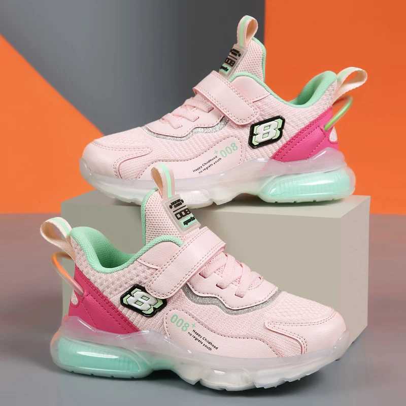 Childrens basketball shoes boys mesh shoes non slip breathable soft running shoes girls casual sports shoes Tenis childrens shoes W250407