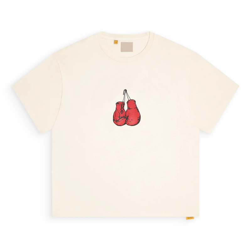 2025 Streetwear Oversize Vintage Boxing Tee Soft Washed Cotton T shirt with Gloves Print & Distressed Finish for Men Women 0408